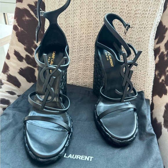 Saint Laurent Wedge Espadilles - Picture 1 of 7